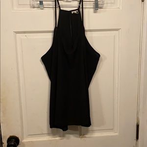 Black mesh tank top
